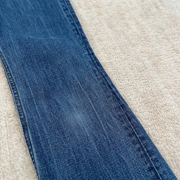 Abercrombie & Fitch 90s Slim Straight Leg Ultra High Rise Blue Jeans 26/2 Long - Picture 9 of 11